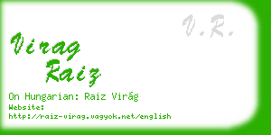virag raiz business card